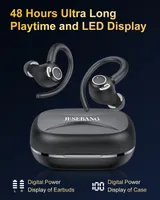 Беспроводные наушники Jesebang Wireless Earbuds, Bluetooth 5.3, белый, стерео звук, микрофон, зарядный кейс — фото 2