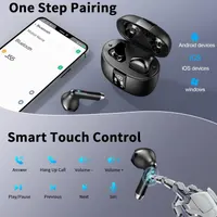 Беспроводные наушники Wireless Earbuds с Bluetooth 5.4, стерео звук, микрофон, зарядный кейс, для смартфонов и гаджетов — фото 6