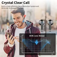 Беспроводные наушники Wireless Earbuds с Bluetooth 5.4, стерео звук, микрофон, зарядный кейс, для смартфонов и гаджетов — фото 7