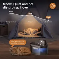2.2L Wireless Automatic cat Drinking Fountain, Rechargeable cat Drinking Fountain, Automatic Dog Drinking Fountain with Sensor Water Dispenser — фото 5