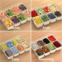 Контейнер-органайзер для закусок Dimber Snackle Box с крышкой, ручкой, 8 вилками и 2 ложками для вечеринок — фото 5