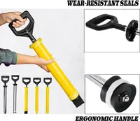 Lime cement grouting machine, manual mixing pump, grouting device with 5 interchangeable nozzles Multi-Purpose Cement Applicator for Brick Pointing/Construction/Masonry Work (Stainless steel) — фото 4