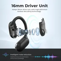 Наушники-переводчики ERAZER XP2, 135 языков, Bluetooth, открытого типа, для учебы и работы — фото 4