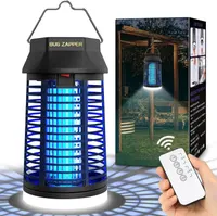 Знищувач комах з ДУ, від комарів та мух, вуличний/внутрішній, з LED-підсвіткою — фото 2