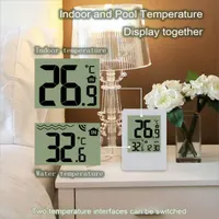 Longzhuo Pool Thermometer, Wireless Thermometer Floating Easy Read with LCD Display, Waterproof Digital Water for Swimming Pools, Spa, Hot Tub, Bath Water, Fish Pond, Aquariums — фото 2