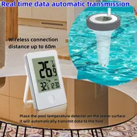 Longzhuo Pool Thermometer, Wireless Thermometer Floating Easy Read with LCD Display, Waterproof Digital Water for Swimming Pools, Spa, Hot Tub, Bath Water, Fish Pond, Aquariums — фото 6