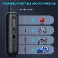 Компрессор CYCPLUS 150 PSI, для шин авто и вело, автостоп, манометр — фото 4