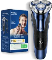 Electric Razor for Men, FitSan Wet & Dry Electric Shaver with PowerCut Blades, USB Rechargeable Razor for Men Face with Pop-up Trimmer and Travel Lock — фото 2
