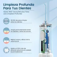 Іригатор Binicare Water Flosser, бездротовий, 5 режимів, 300мл, IPX7, портативний, для дому, білий — фото 7