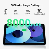 DOOGEE T10W 10 Inch Tablet with SIM Card Slot - 8000mAh Battery, 9GB RAM (4+5) + 128GB ROM, Android Tablets, Face Unlock, 5GHz WiFi, GPS, 4G Tablet with Pen/Keyboard/Mouse/Case - Blue — фото 2