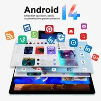 DOOGEE T10W 10 Inch Tablet with SIM Card Slot - 8000mAh Battery, 9GB RAM (4+5) + 128GB ROM, Android Tablets, Face Unlock, 5GHz WiFi, GPS, 4G Tablet with Pen/Keyboard/Mouse/Case - Blue — фото 3