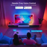 Smart TV LED Backlight with HDMI2.0 4K60Hz Sync, LED Strip Lights & App Controlled Color Changing for 55-65 inch TVs. — фото 4
