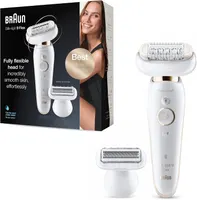 Braun Silk-épil 9 Flex 9-002 - Epilator with Flexible Head for Easier Hair Removal, White/Gold — фото 3