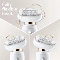 Епілятор Braun Silk-épil 9 Flex 9-002, Плаваюча головка, Wet & Dry, Білий/Золотий — фото 2