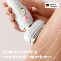 Епілятор Braun Silk-épil 9 Flex 9-002, Плаваюча головка, Wet & Dry, Білий/Золотий — фото 4