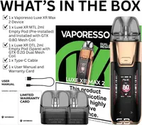 Vaporesso Luxe XR Max 80 W, портативний електронний пристрій з акумулятором 2800 mAh — фото 6