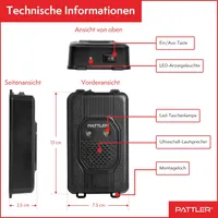 Ультразвуковой отпугиватель куниц PATTLER для авто с LED вспышкой, 12V/USB/AA Б.У — фото 4