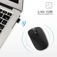 Бездротова миша Dual-Mode Без бренду (Bluetooth + 2.4G), Акумуляторна, Чорна БВ — фото 5