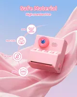 Дитячий фотоапарат HODDRCCN з друком 1080P карта 32GB 3 рулони паперу рожевий — фото 2