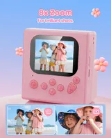 Дитячий фотоапарат HODDRCCN з друком 1080P карта 32GB 3 рулони паперу рожевий — фото 6