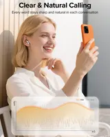 Бездротові навушники TWS 60 годин роботи dual LED дисплей вологозахист IPX5 мікрофон чорні — фото 7