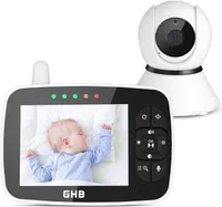 Відеоняня GHB 3.5 дюйма нічне бачення термометр двосторонній зв’язок колискові для дитини БВ — фото 4