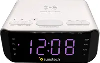 Радіо будильник Sunstech Bluetooth FM USB бездротова зарядка 5W годинник настільний — фото 3