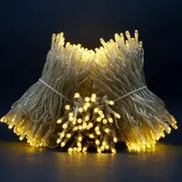 Гірлянда 300 LED теплий білий, 100 футів, 5мм, широкий кут, 8 режимів, адаптер, святкова — фото 3