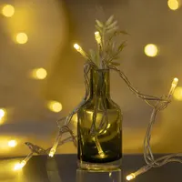 Гірлянда 300 LED теплий білий, 100 футів, 5мм, широкий кут, 8 режимів, адаптер, святкова — фото 5