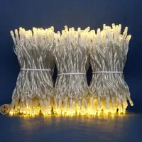 Гірлянда 300 LED теплий білий, 100 футів, 5мм, широкий кут, 8 режимів, адаптер, святкова — фото 6