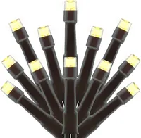 Гирлянда 300 LED тёплый белый, 100 футов, 5мм, широкий угол, 8 режимов, адаптер, праздничная — фото 8