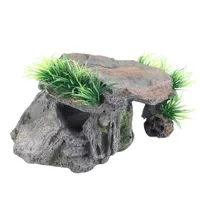 Ubersweet® Aquarium Shelter Decor, Resin Lightweight Vivid Fish Hiding Cave for Lizard (GS0721) — фото 2