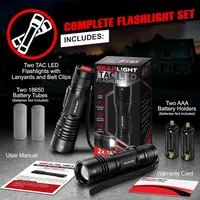 Тактический фонарь GearLight LED S2000, 5 режимов свечения, мощный, водонепроницаемый — фото 5