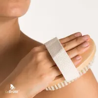 Lebrüke® Dry Brushing Body Brush - Natural Bristles - for Flawless Skin, Cellulite Treatment & Blood Circulation — фото 2