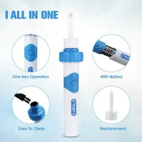 Спіральний очищувач вух KRY Ear Wax Removal Tool засіб для чищення вух безпечна силіконова вушна паличка багаторазова — фото 3