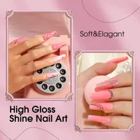 Rosalind Pink Gel Nail Polish Set, 6PCS Hot Pink & Light Pink Nail Polish — фото 4