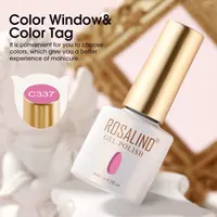 Rosalind Pink Gel Nail Polish Set, 6PCS Hot Pink & Light Pink Nail Polish — фото 7