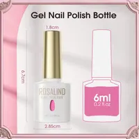 Rosalind Pink Gel Nail Polish Set, 6PCS Hot Pink & Light Pink Nail Polish — фото 9