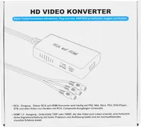 AIFHDAUF RCA to HDMI Converter with HDMI Cable, AV to HDMI Converter, RCA Input HDMI Output Video Audio Adapter for Sky/DVD/STB to View on HDTVs — фото 5