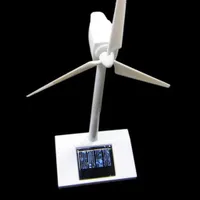 2 in 1 Solar Wind Generator Model Gift Exhibition Stand Windmill Educational Assembly Kit Desktop Decoration Power Generator — фото 4