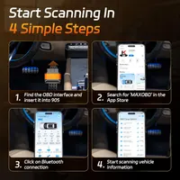 Автомобільний сканер KONNWEI OBD2 Bluetooth 5.2 — фото 9