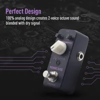 SONICAKE Octave Guitar Pedal Octave Pedal Guitar Effects Pedal Analog Classic Bass Octaver True Bypass - Black — фото 3