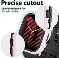 Bigqin [4 Pack] Hard PC Protective Case with HD Ultra Thin Screen Protector with Tempered Glass Clear Black Purple Pink — фото 3