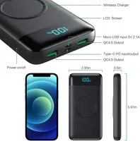 Потужний Powerbank 26800 mAh з бездротовою зарядкою 15W та PD 25W — фото 3