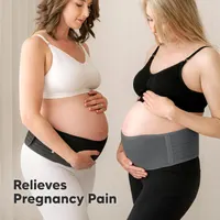 Пояс-бандаж для вагітних KeaBabies Ease M/L, чорний – підтримка живота й спини, комфортний щоденний пояс для майбутніх мам — фото 6