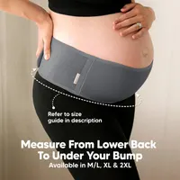 Пояс-бандаж для вагітних KeaBabies Ease M/L, чорний – підтримка живота й спини, комфортний щоденний пояс для майбутніх мам — фото 8