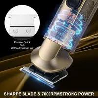 Hatteker Professional Hair Clipper Electric Razor Foil Shavers for Men Body Nose Ear Hair Grooming Kit with Triple Blades Cordless Waterproof — фото 3