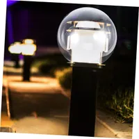 STOBAZA Acrylic Clear Globe Lamp Shade Replacement Opening Elegant Outdoor Light Fixture Cover for Courtyard Walls Gardens Patios and Porches Effortless — фото 5