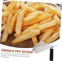 Fryer Scoop Popcorn Scoop Stainless Steel French Fry Holder for Fries and Chips — фото 8
