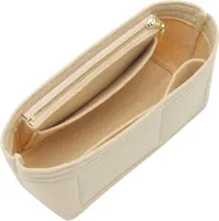 Doxo Purse Organizer Insert for Longchamp Mini/XS Handbags and Lv Neverfull BB (XS/BB,Beige) — фото 4